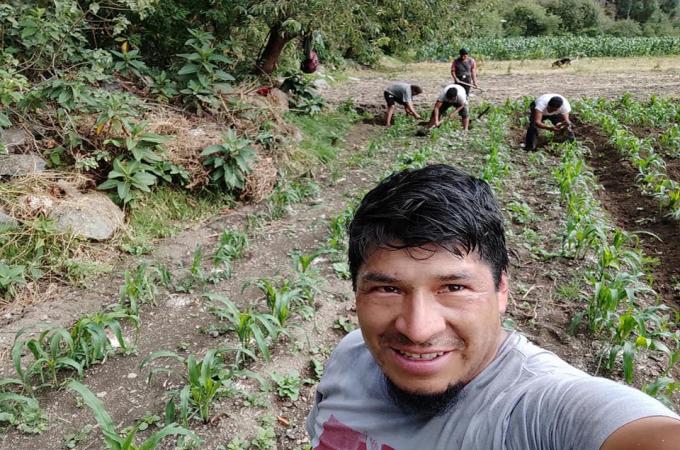 Working the lands of Sacred Valley of Incas