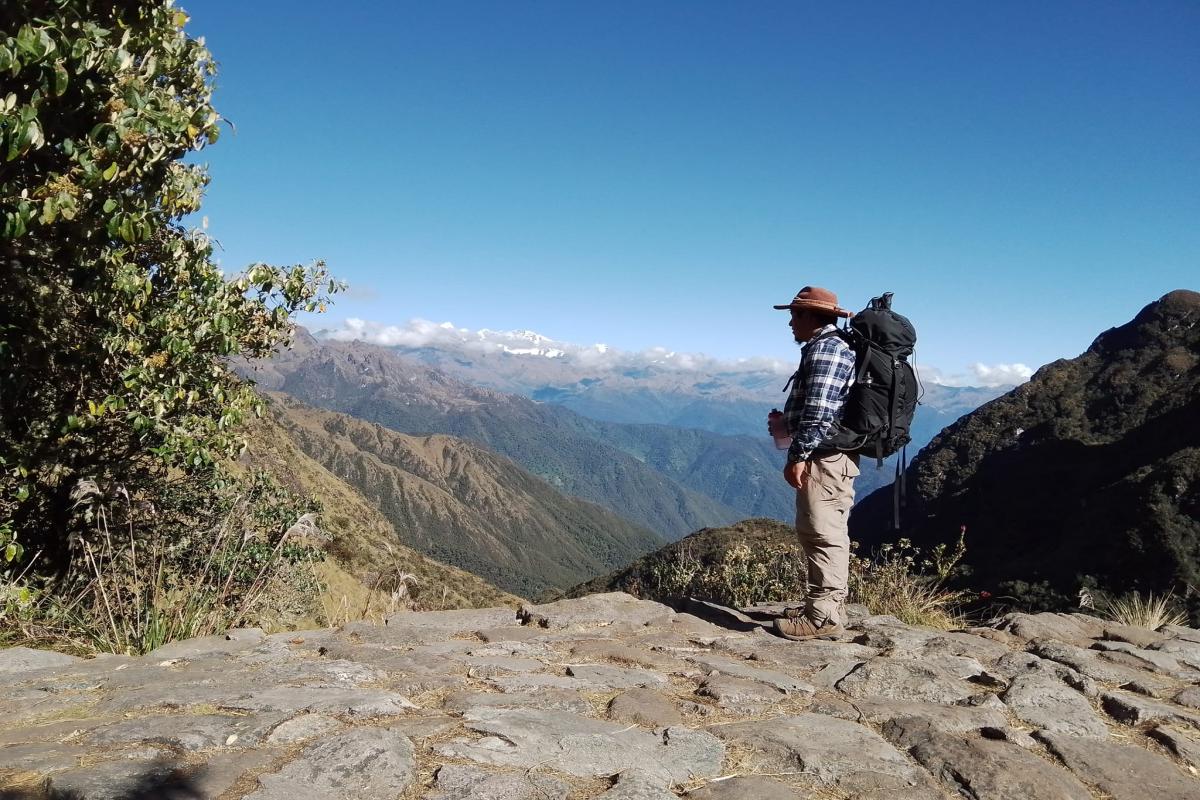 Arriving  to Machu Picchu by the Inca Trail
