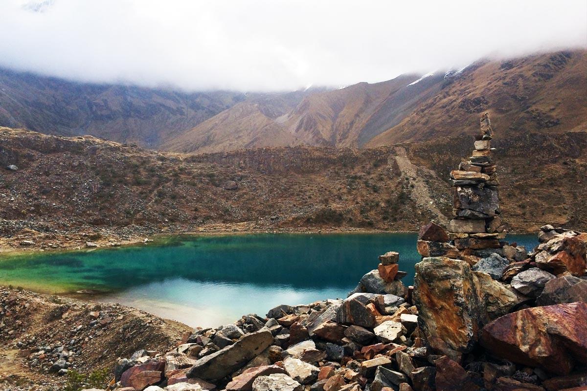 Humantay Lagoon near Salkantay Snow
